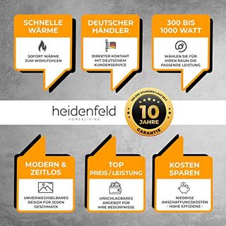 Heidenfeld Infrarotheizung HF-HP105 800 Watt Grand Canyon  