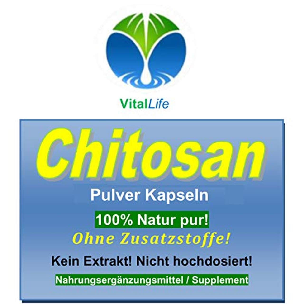 Chitosan 180 Pulver Kapseln Natur PUR #26402