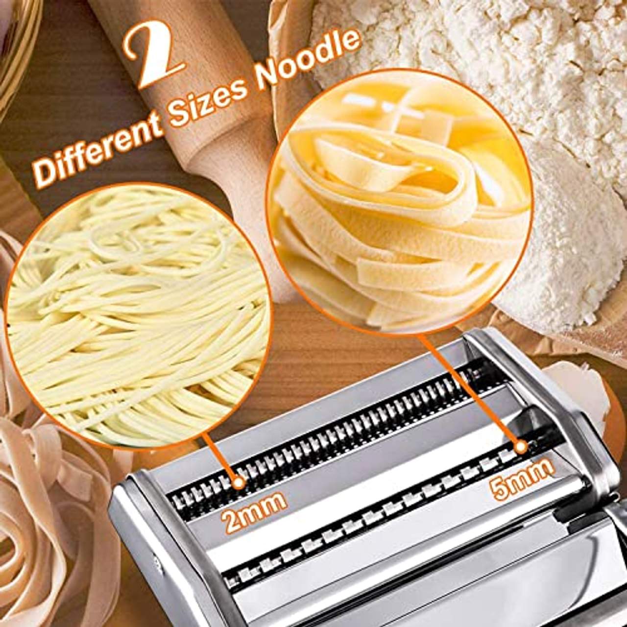 Nudelmaschine Pasta Maker Edelstahl Frische Manuell
