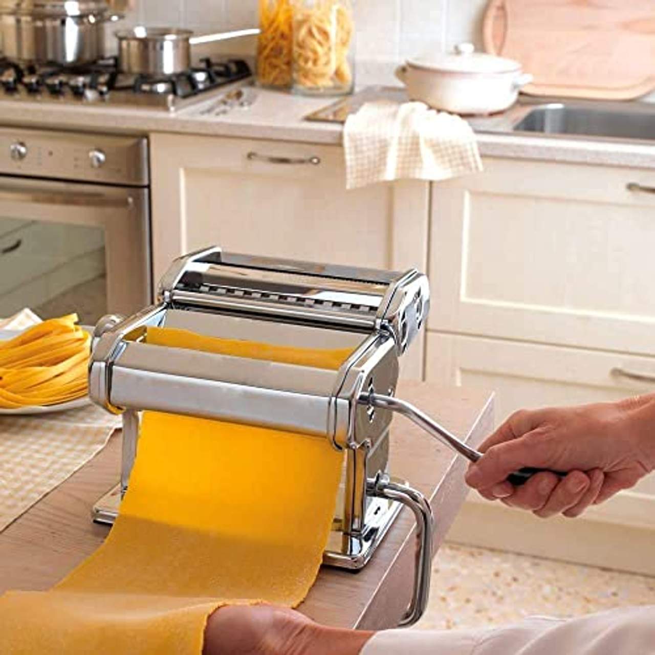 Nudelmaschine Pasta Maker Edelstahl Frische Manuell