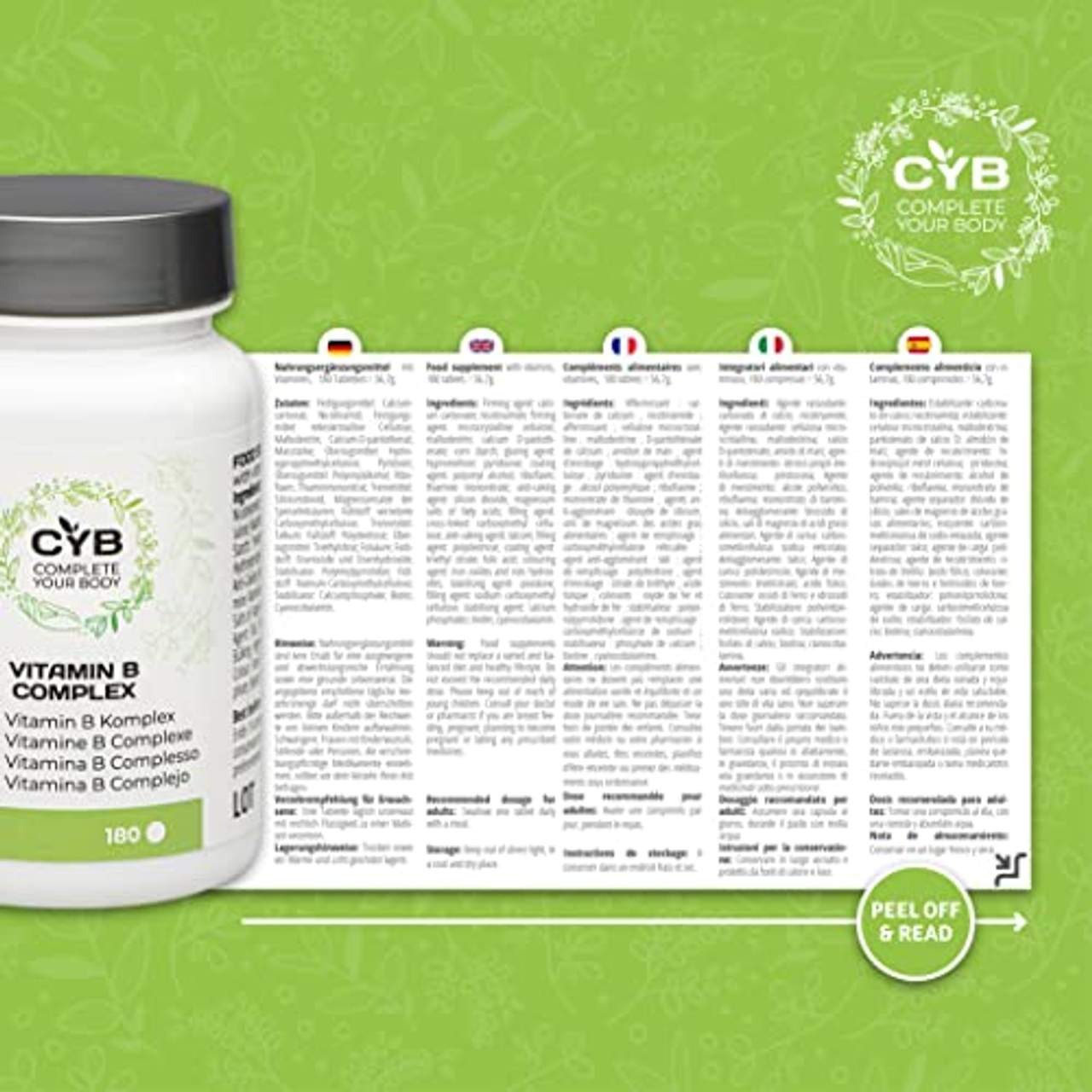 CYB Vitamin-B Komplex Hochdosiert
