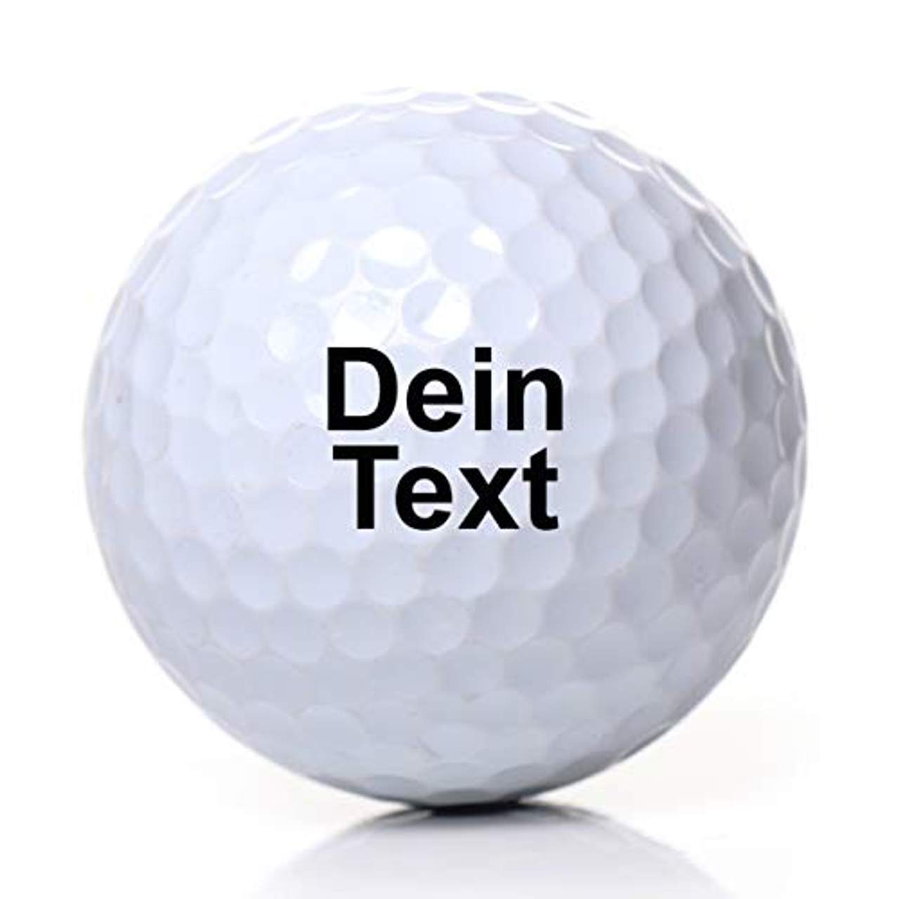 elbedruck Golfball mit Lasergravur Wunschtext für Golfspieler
