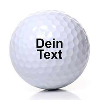 elbedruck Golfball mit Lasergravur Wunschtext für Golfspieler