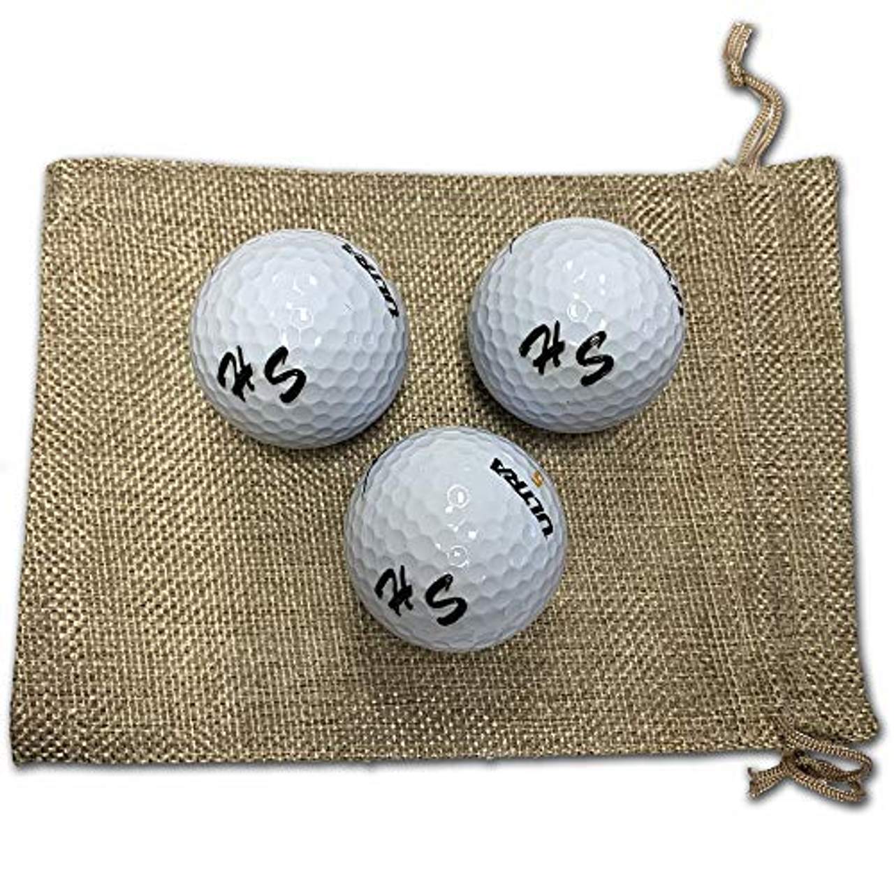 elbedruck Golfball mit Gravur Initialen für Golfspieler