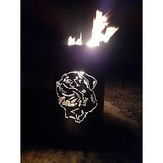 Tiko-Metalldesign Feuerkorb mit Tiger Motiv