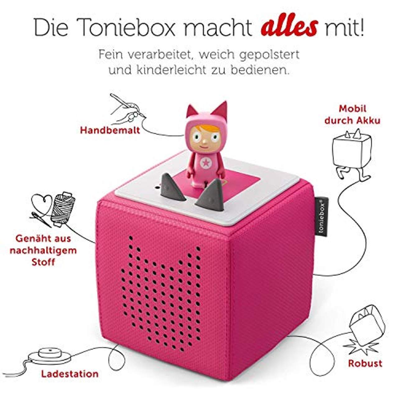 Toniebox Starterset in Pink: Toniebox