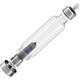 ChezMax Kristallglas Wasserflasche Energieflasche Wellness Edelstein Wasserflasche