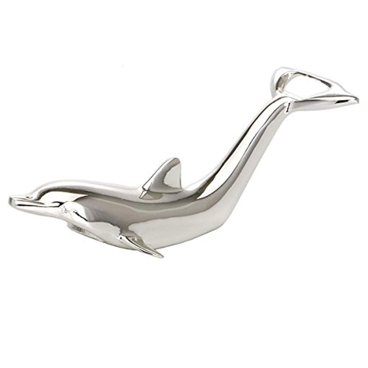 Flaschenöffner Kapselheber Delphin L 16,5 cm Silber Plated