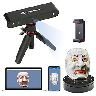 Revopoint POP 3D-Scanner Set mit Handyhalter und Drehscheibe 0,3mm Genauigkeit 8fps Desktop-