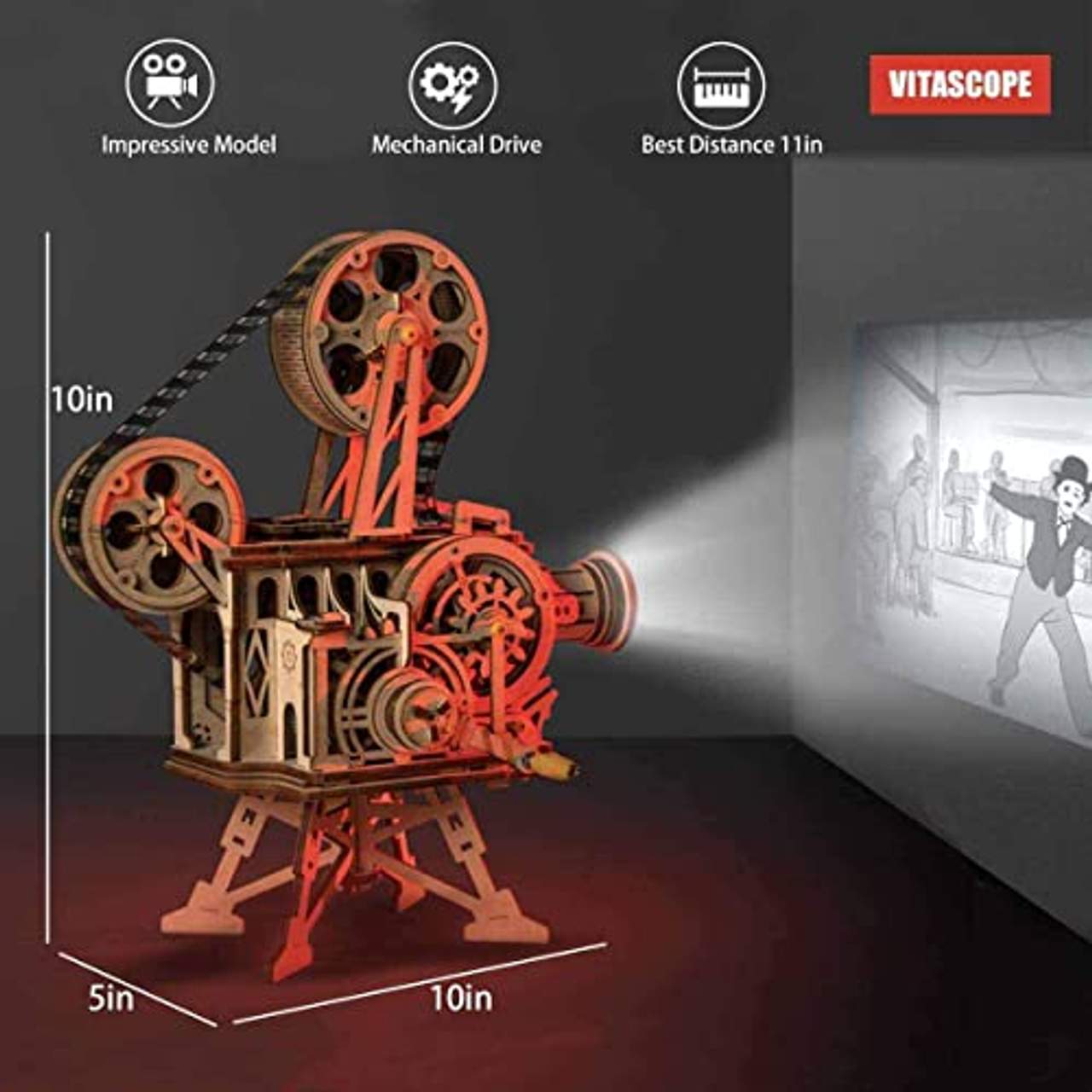 Robotime Mechanisch Vitascope Holz Modellbau
