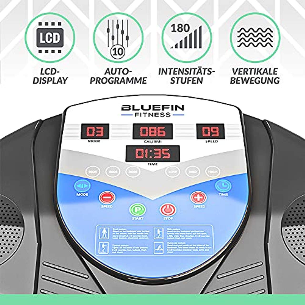 Bluefin Fitness Vibrationsplatte Pro Modell
