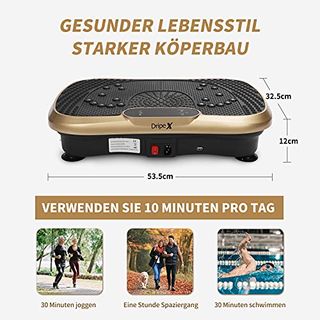 Dripex Vibrationsplatte mit 99 Vibrationsstufen Sportgerät für Zuhause Vibrationstrainer|Body