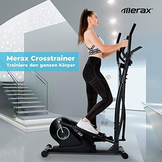 Merax Crosstrainer für zuhause mit LCD-Display und Geräteständer