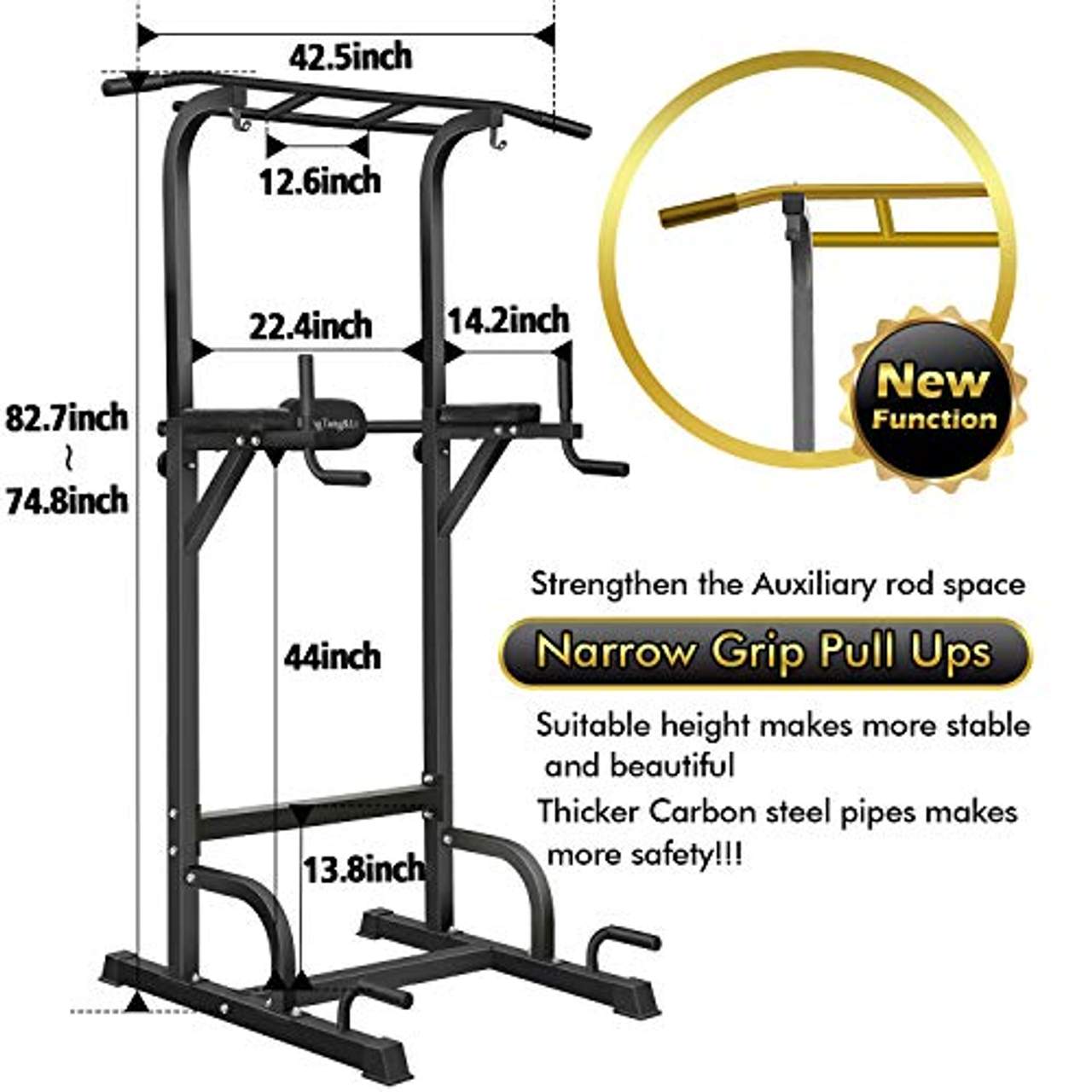 BangTong&Li Power Tower Workout Pull Up & Dip Station Einstellbare Multifunktionale