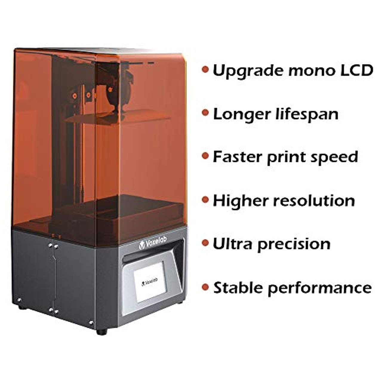 Voxelab Proxima 6.08in 2K Monochrome LCD 3D Drucker UV Photohärtung Harz Drucker