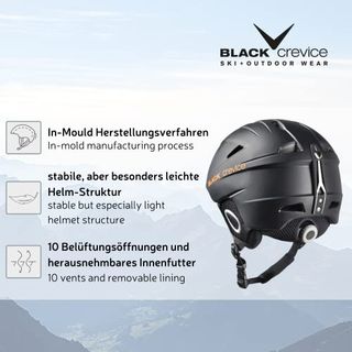 Grün BLACK CREVICE KITZBÜHEL Material: PC/EPS Ski-/Snowboardhelm 