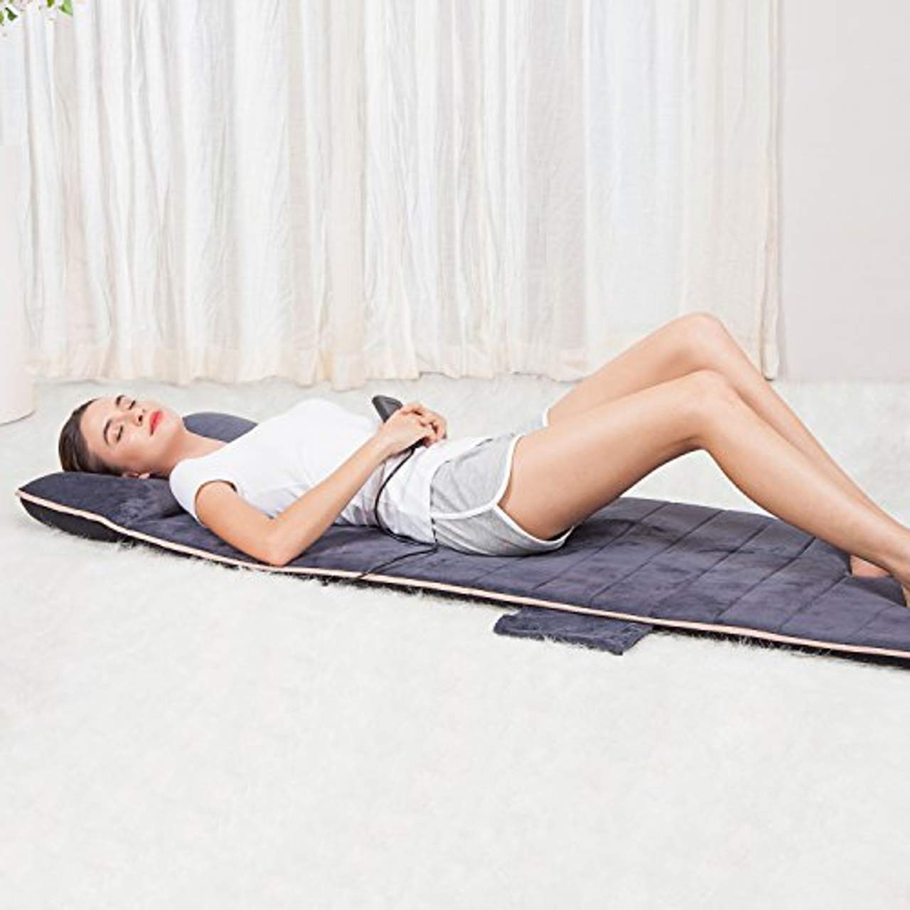 Snailax Massagematte mit Wärmefunktion