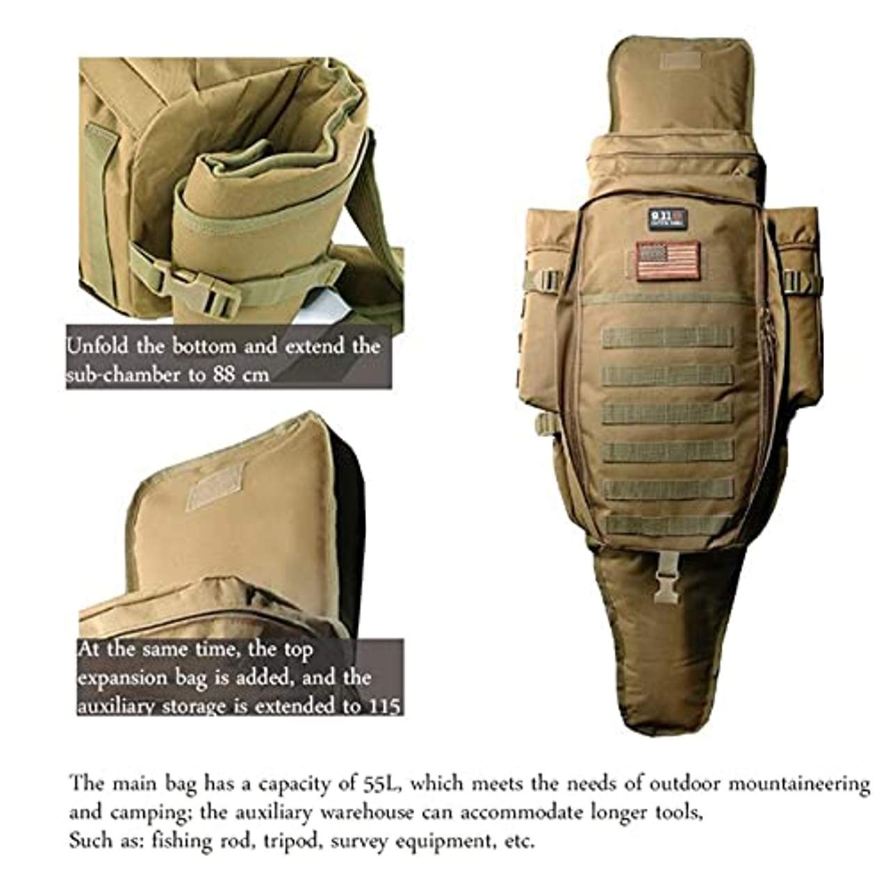 TongNS1 Survival Tactical Backpack