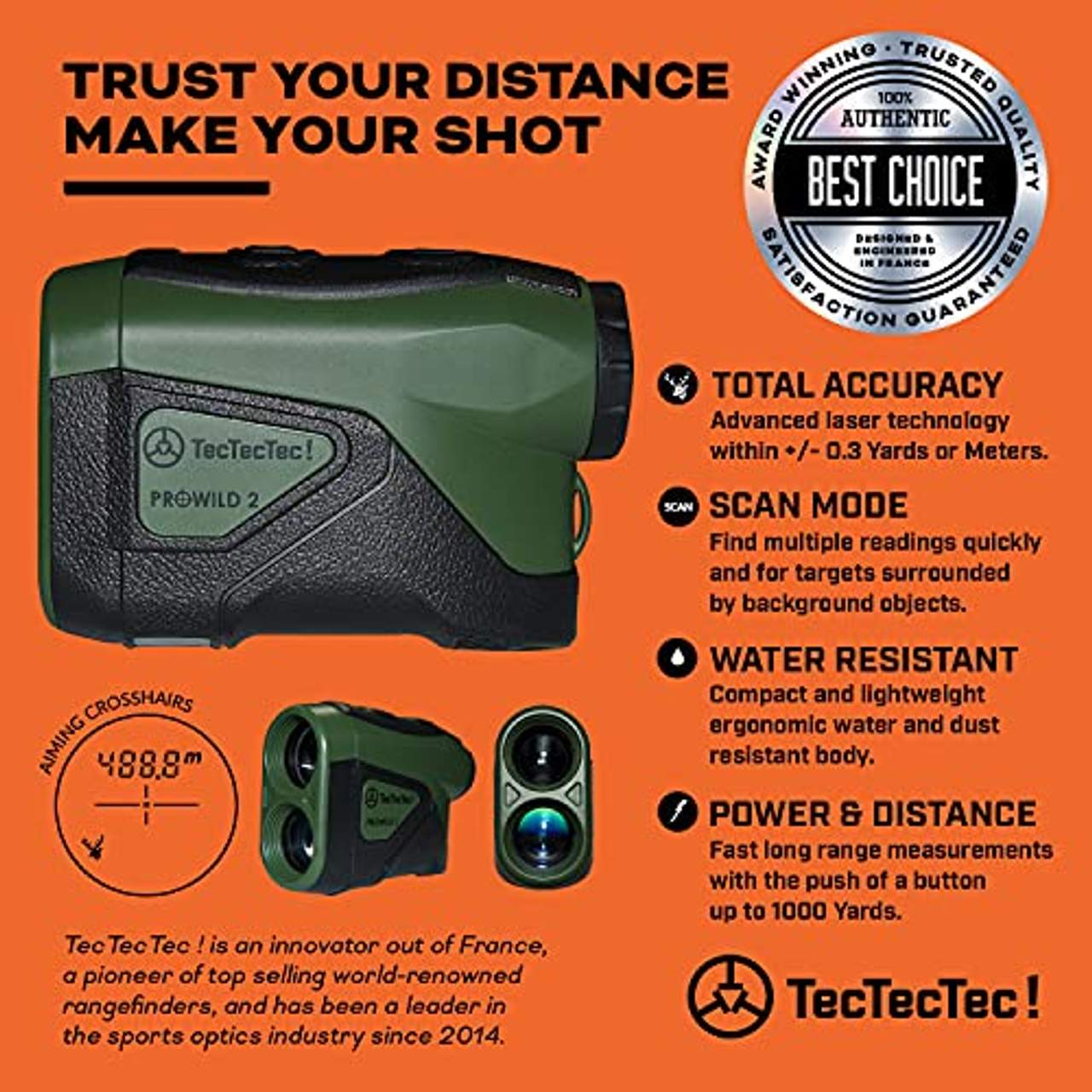 TecTecTec! Hochpräziser Laser Entfernungsmesser