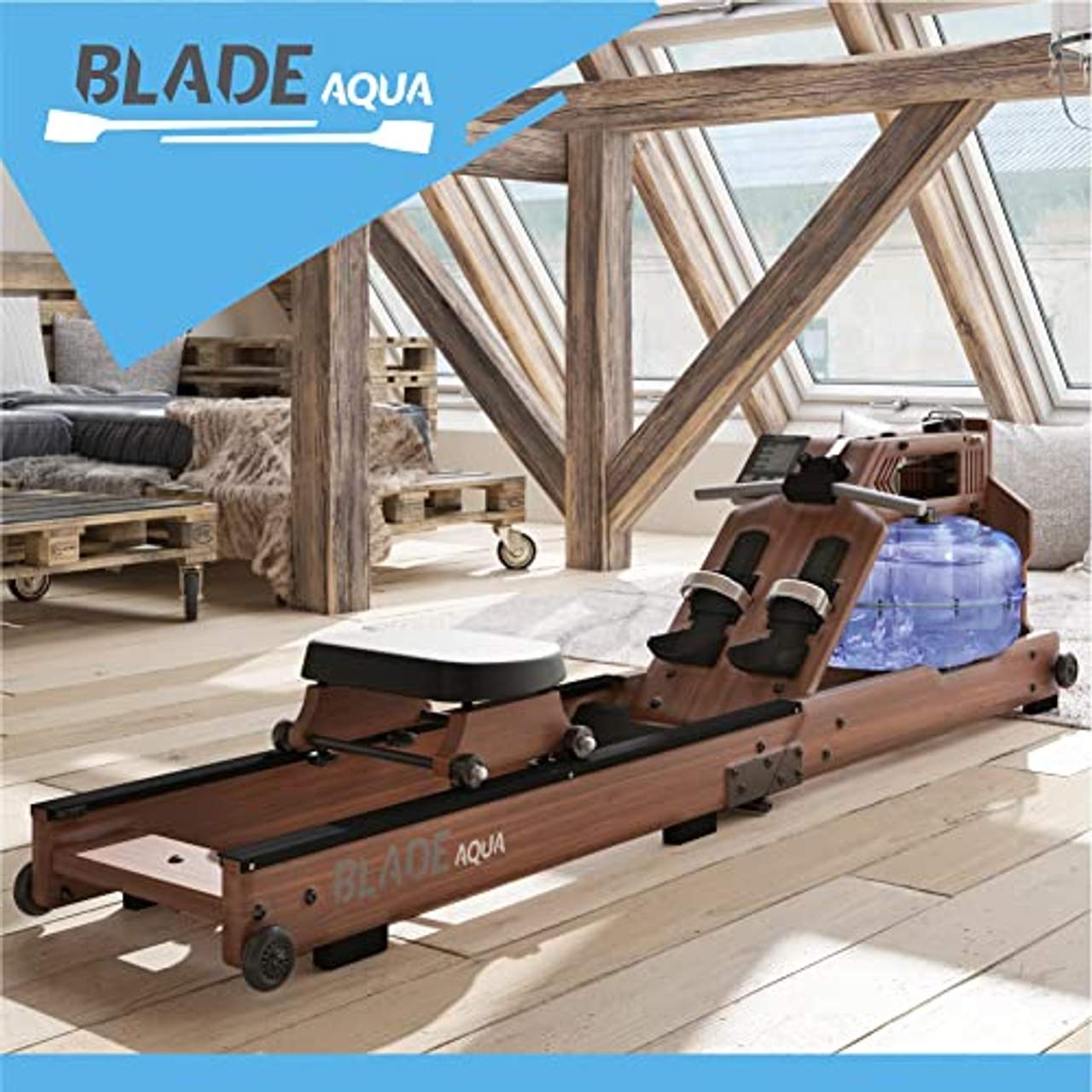 Bluefin Fitness Blade Aqua W-1 Wasserrudergerät aus Holz