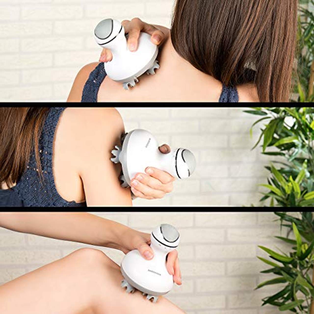 newgen medicals Kopfhaut Massagegerät: Deluxe-3D-Kopf- & Körper-Massagegerät