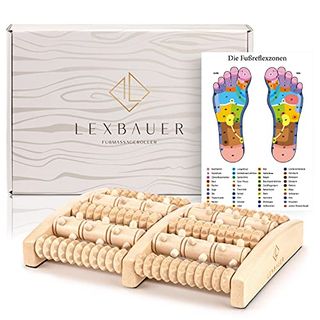 Lexbauer Premium Fußmassageroller 4 Rollen
