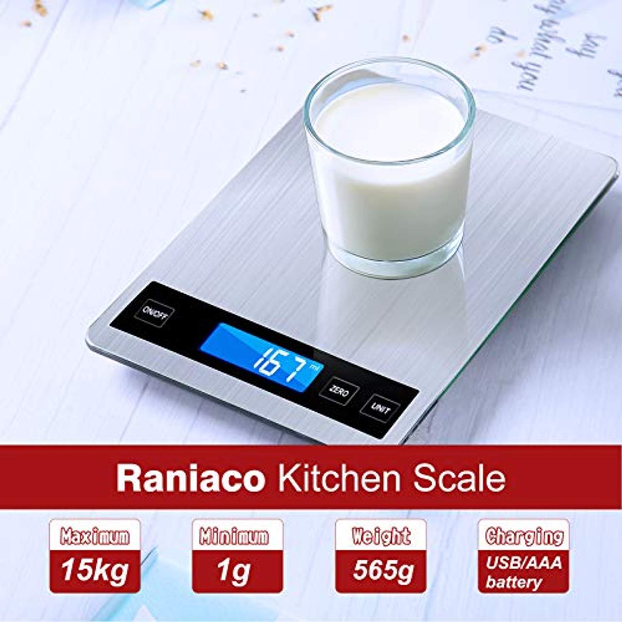 Raniaco Küchenwaage Digital Waage Küchen