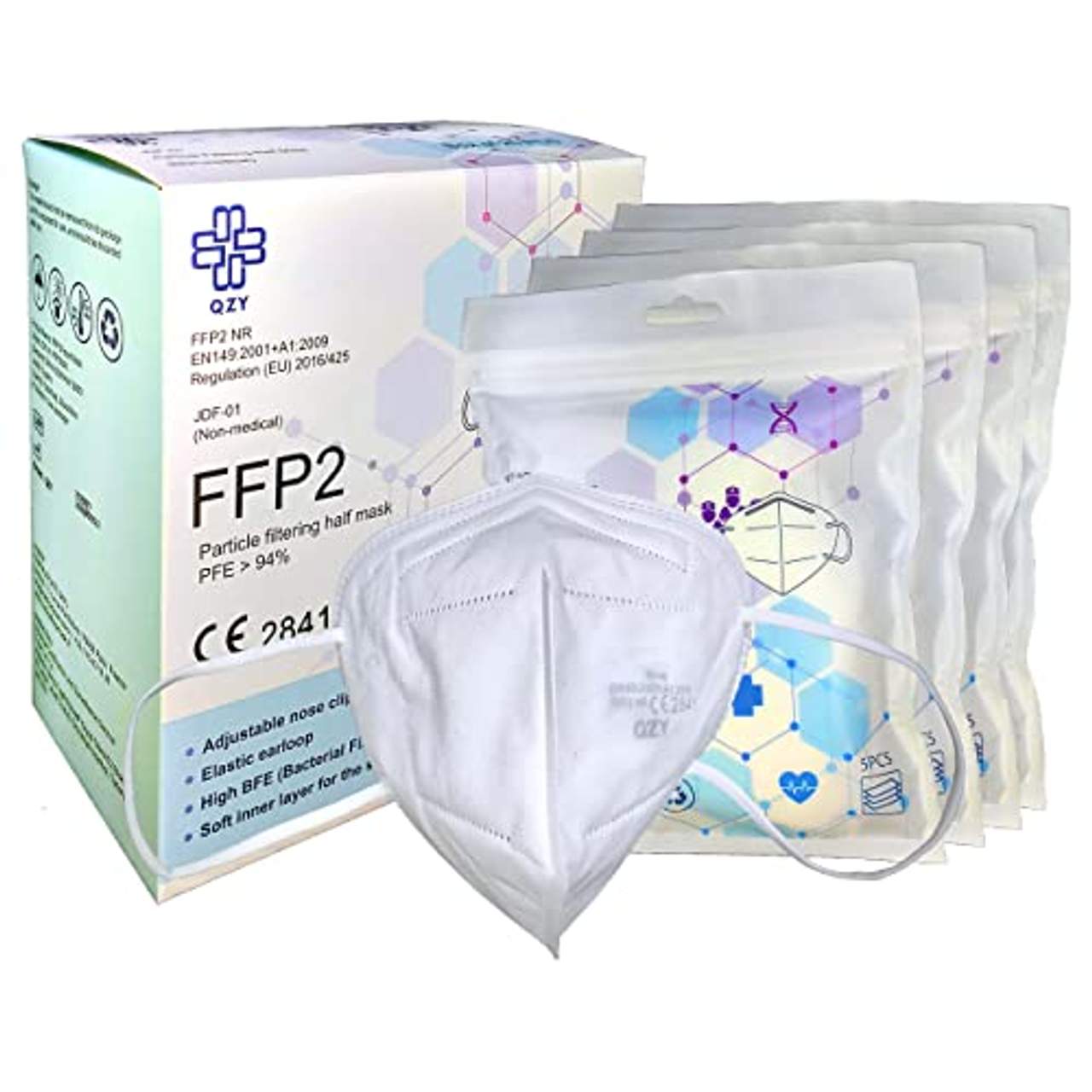 QZY FFP2-Atemschutzmaske Schachtel à 20 Stück