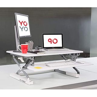 Yo-Yo DESK 90 Sitz Steh Schreibtisch Aufsatz - TÜV Rheinland geprüft