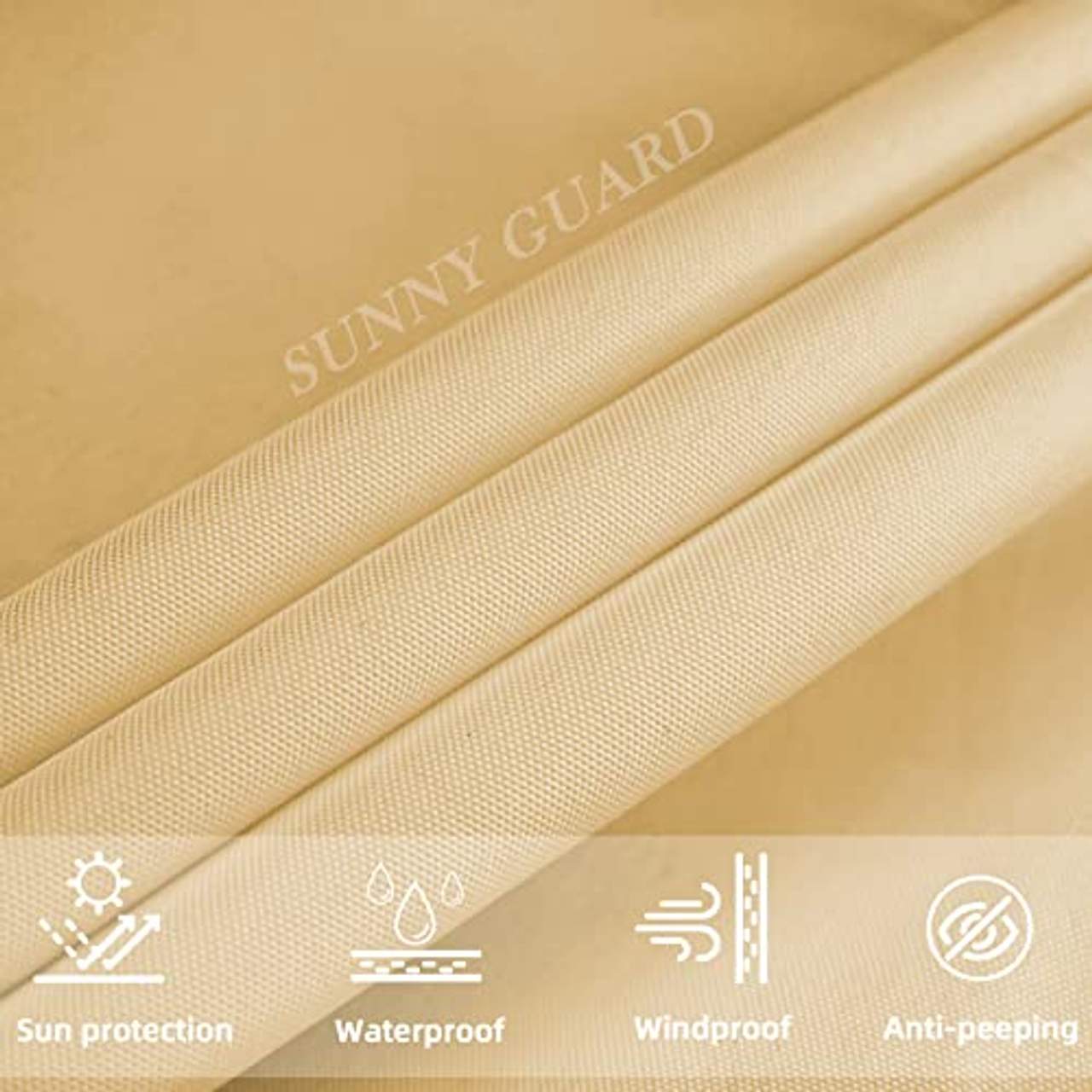 SUNNY GUARD Balkon Sichtschutz Balkonabdeckung PES UV-Schutz Windschutz