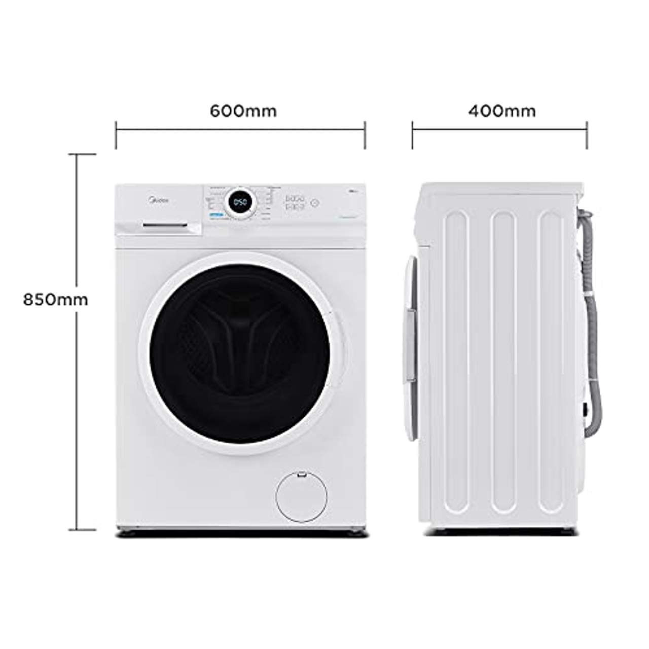 Midea MF100W60-E Waschmaschine 6KG 40cm tief Slim Design