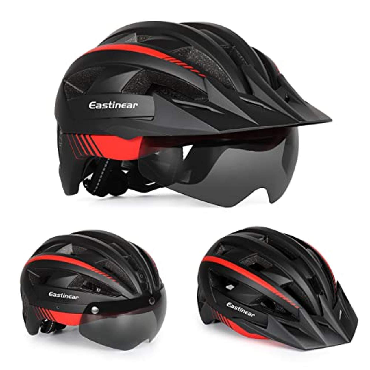 EASTINEAR Fahrradhelm LED Rücklicht wiederaufladbarem Mountainbike Helm