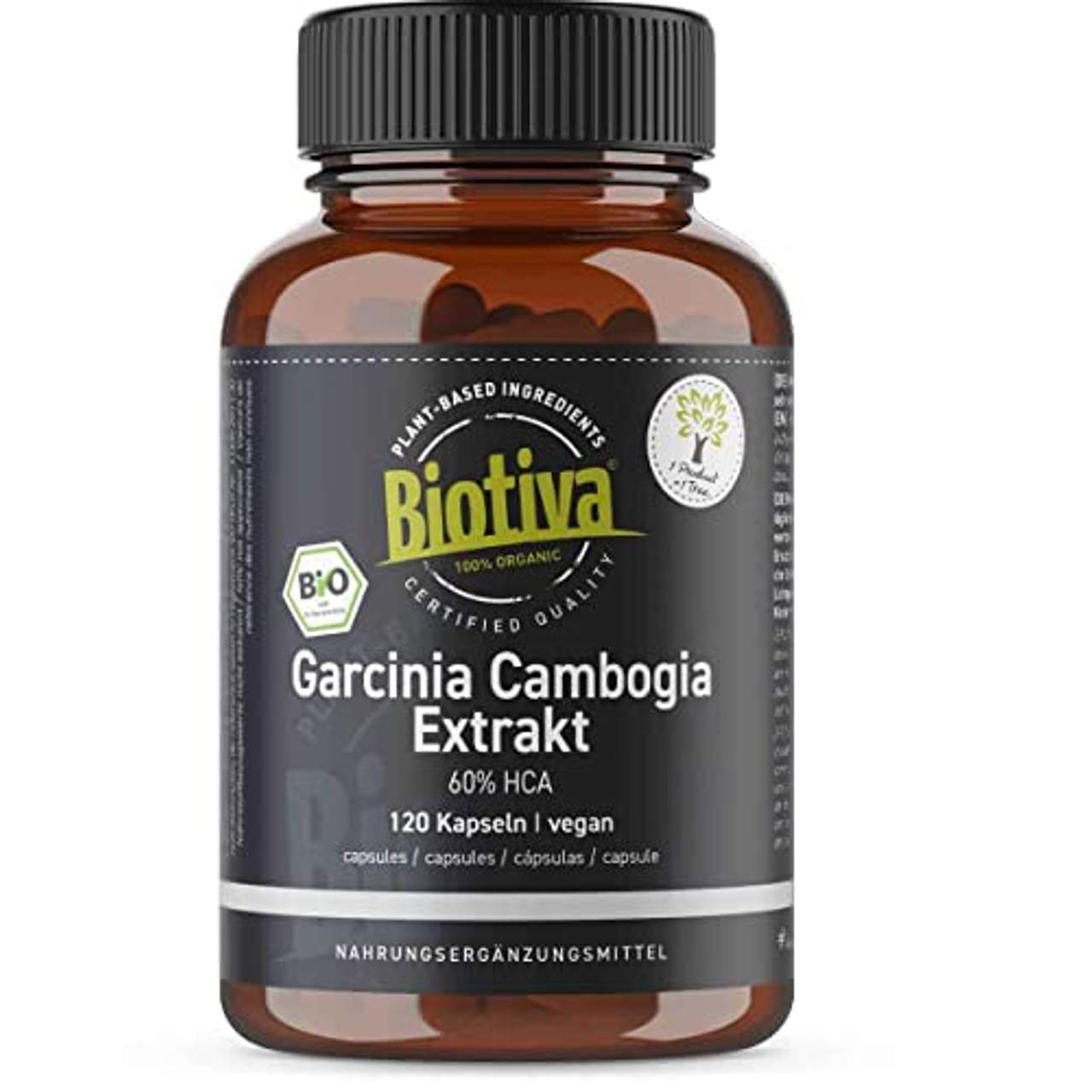Biotiva Garcinia Cambogia Extrakt Bio hochdosiert 120 Kapseln