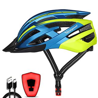VICTGOAL Fahrradhelm mit Sicherheit LED Rear Light Mountain Bike Helm