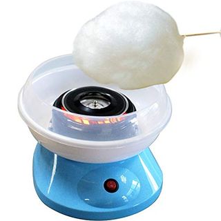 Syntrox Germany elektrische Zuckerwattemaschine Blau Cotton Candy Maker