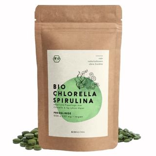 BioNutra Chlorella-Spirulina-Presslinge Bio 1000 x 250 mg Tabletten