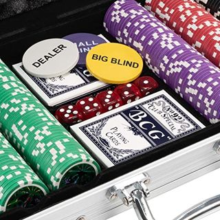 Nexos Pokerkoffer Pokerset 500 300 Laser Pokerchips Poker Komplett