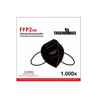 Trading Bros 1000 Stück FFP2 Maske CE 0598 zertifiziert Atemschutzmaske