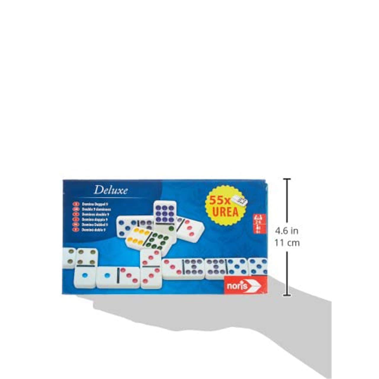 Noris 606108003 606108003-Deluxe Doppel 9 Domino