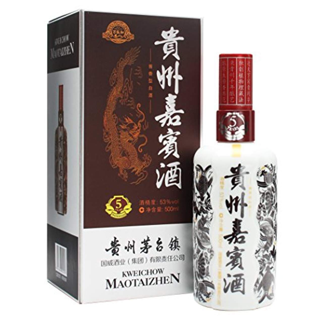 Kweichow Moutai Maotaizhen 5 Jahre 0,5 Liter 53% Vol