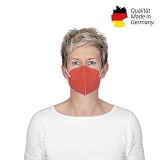 elasto 10x FFP2 Masken CE Zertifiziert  Made in Germany - rot