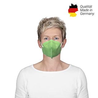 elasto 10x FFP2 Masken CE Zertifiziert  Made in Germany - hellgrün