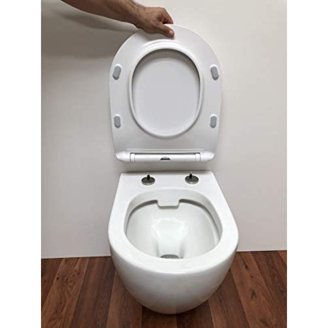 ADOB spülrandlose WC Keramik Nanoversiegelung Hänge WC Toilette