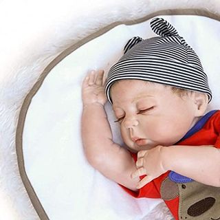 20" Ganzkörper Silikon Vinyl Reborn Baby Puppe Neugeborene Schlafen Junge DE 