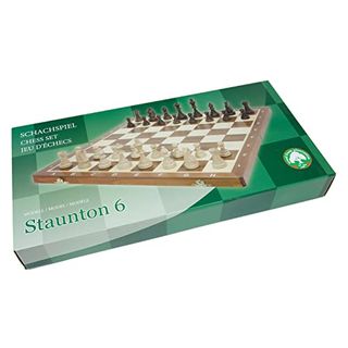 4A Schachspiel Staunton Nr Schachbrett 42 x 42 cm KH 80 mm Schach; Turnier 