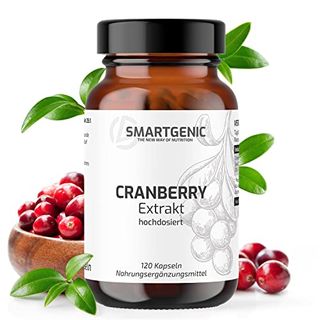 SMARTGENIC NEU Cranberry Kapseln hochdosiert aus dem Frucht-Extrakt 25:1 der Vaccinium