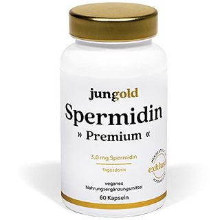 jungold Spermidin Premium 3,0 mg natürliches Sperimidin in nur 2 Kapseln täglich