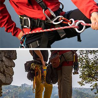 35KN 8-Wort-Kletterausrüstung Sicherungsring Abstiegsgerät BergsteigergerätWP4 