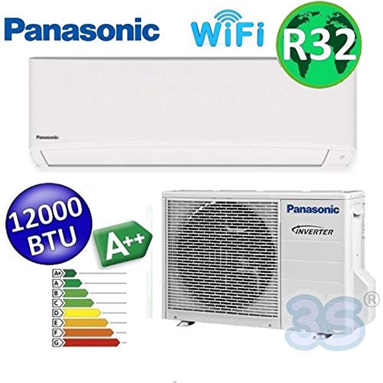Split raum gerät R32 WiFi Panasonic Klimaanlage 3,5 KW A++ TZ Sprachsteuerung