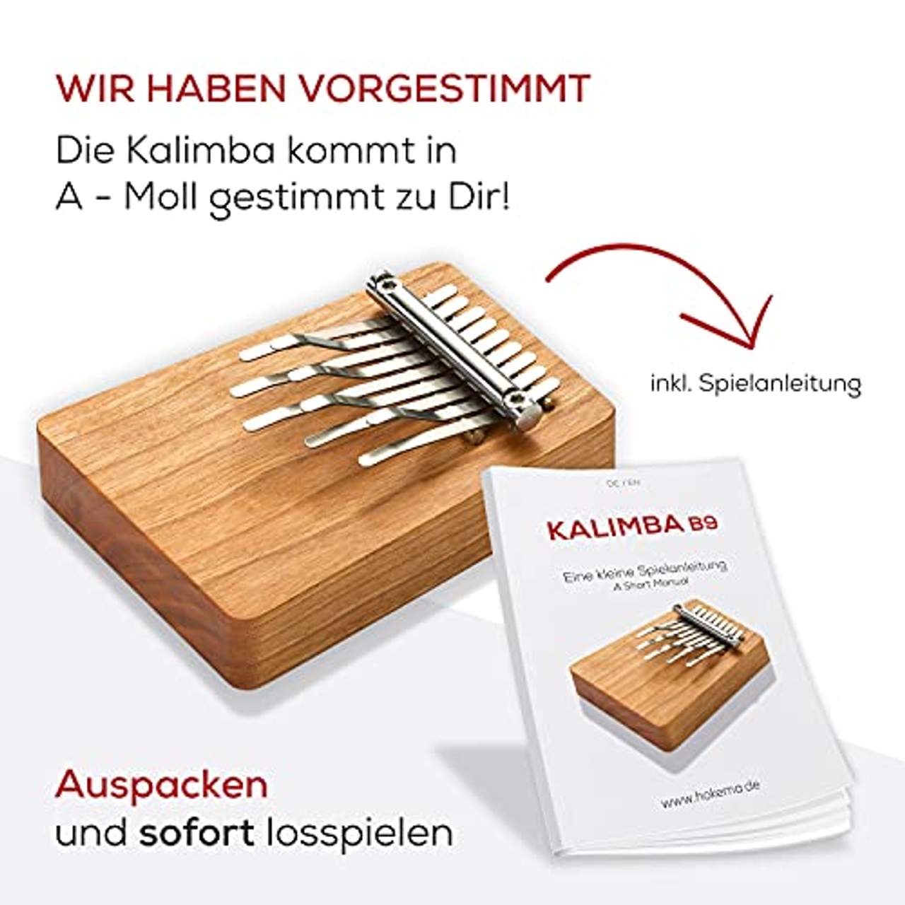 Hokema Kalimba B9- Das Original handgefertigt in Deutschland